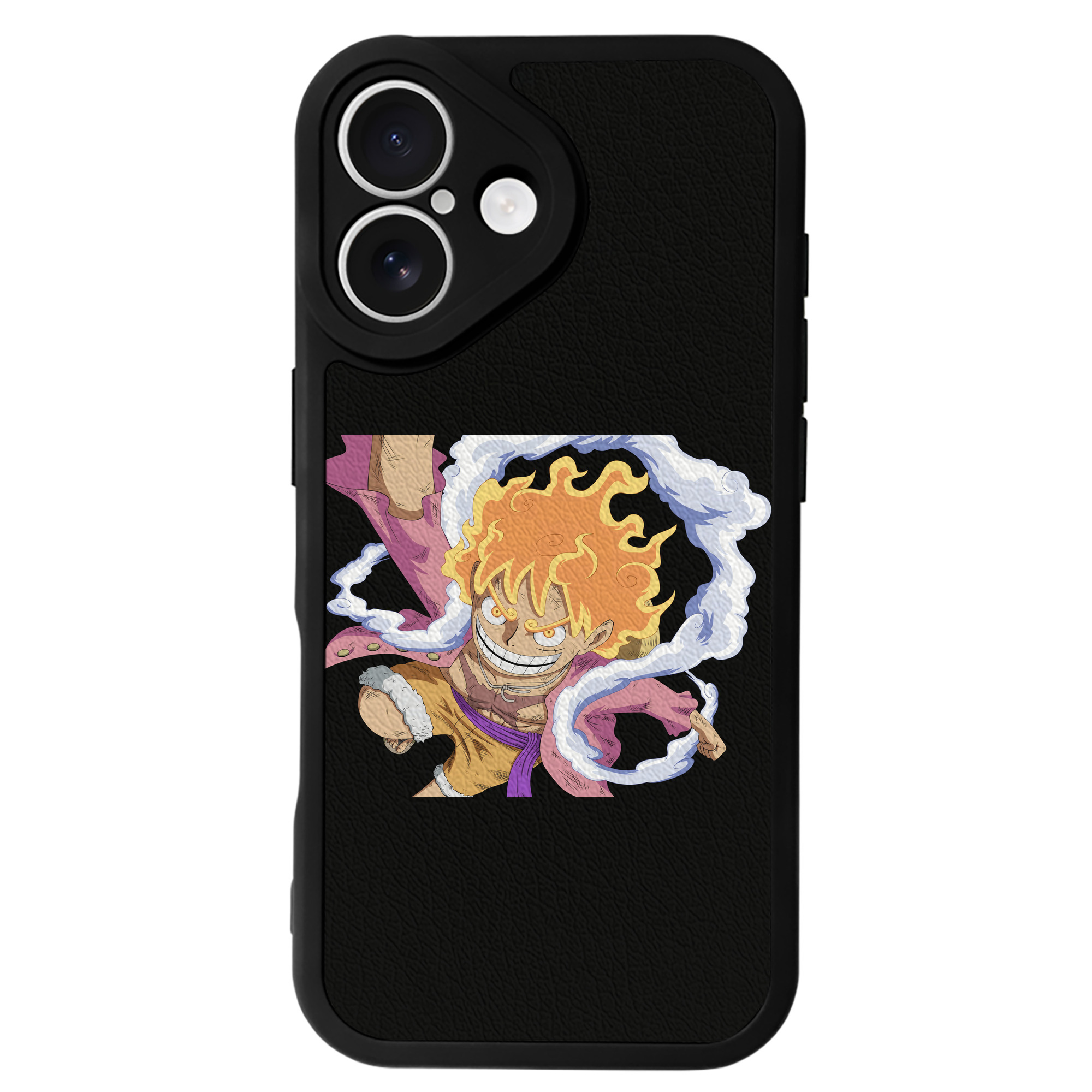 （画像用） ワンピース モンキー・D・ルフィ ONE PIECE Monkey D. Luffy 【iPhone 16シリーズ対応】シリコンスマホケース（レザー調） 材質：シリコン